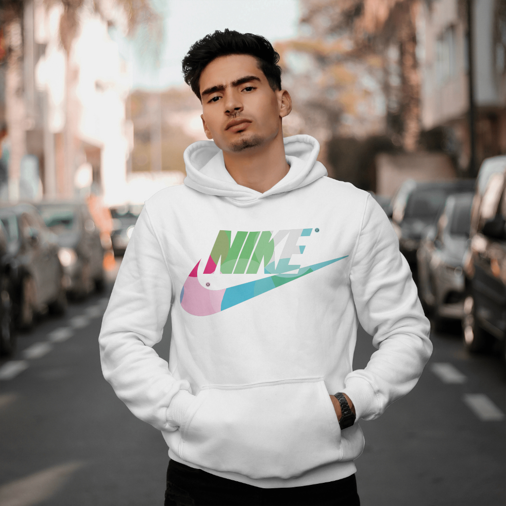 NIKEスウェット クル パーカー プリント 綿 男女兼用