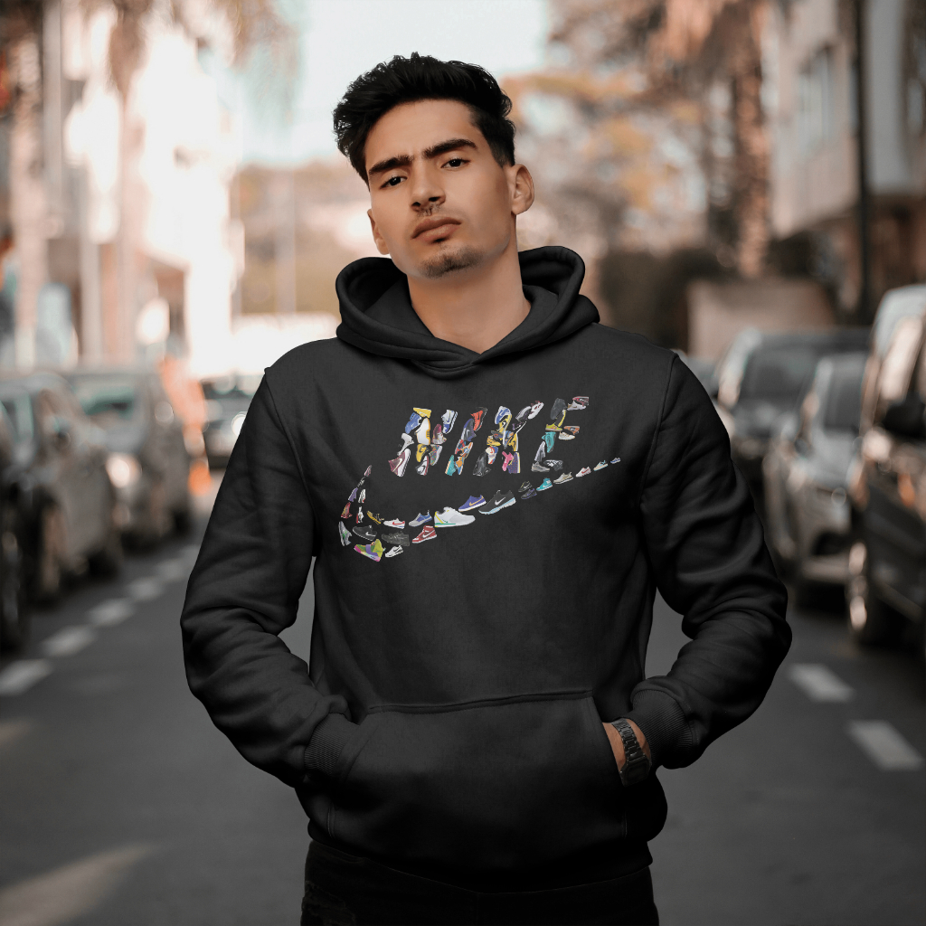 NIKEスウェット クル パーカー プリント  綿　男女兼用