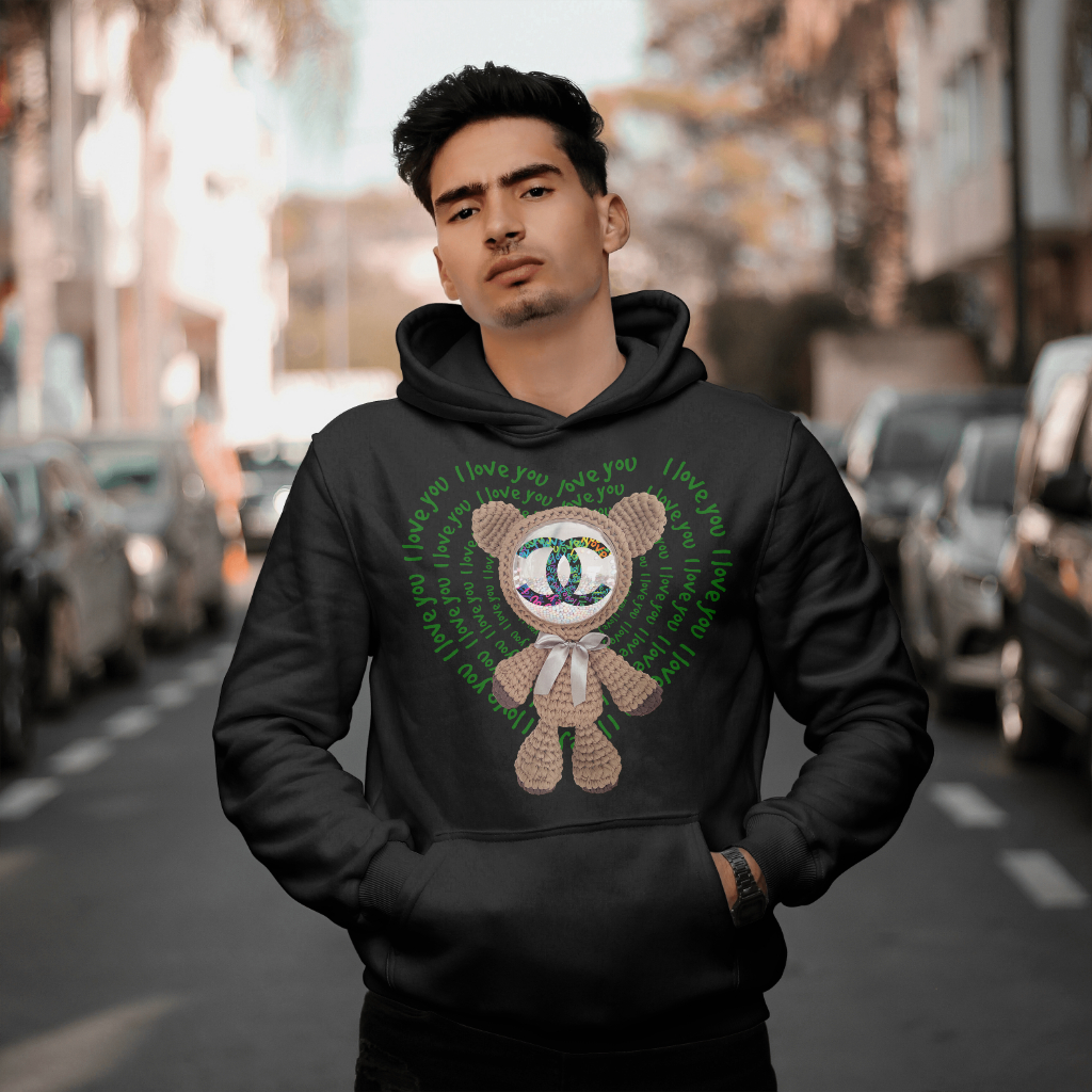 CHANELスウェット クル パーカー プリント  綿　男女兼用