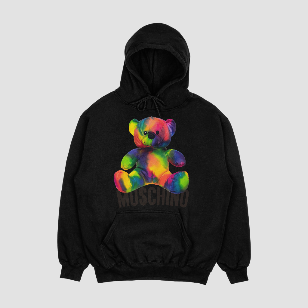 MOSCHINOスウェット クル パーカー プリント  綿　男女兼用