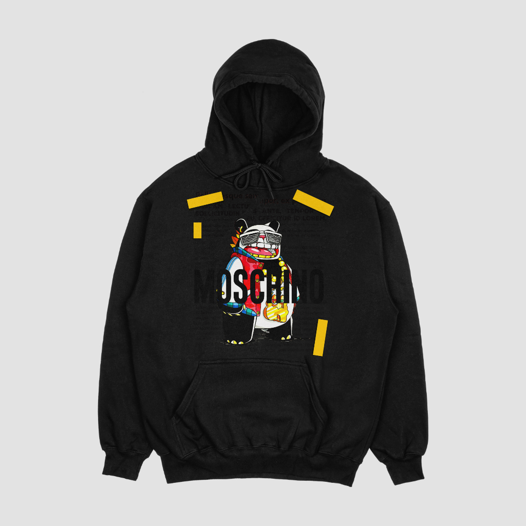MOSCHINOスウェット クル パーカー プリント 綿 男女兼用