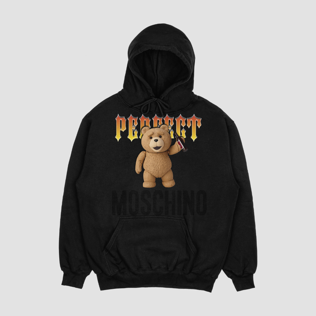 MOSCHINOスウェット クル パーカー プリント 綿 男女兼用