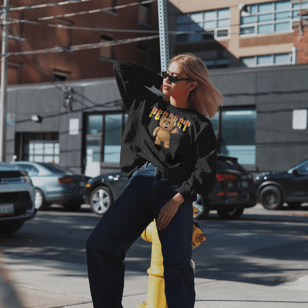 MOSCHINOスウェット クル パーカー プリント 綿 男女兼用
