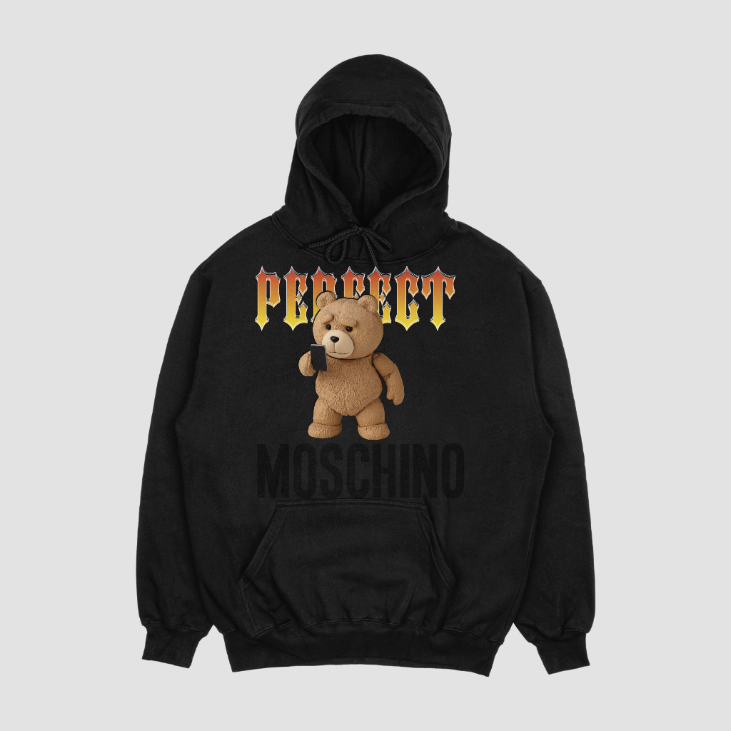 MOSCHINOスウェット クル パーカー プリント 綿 男女兼用