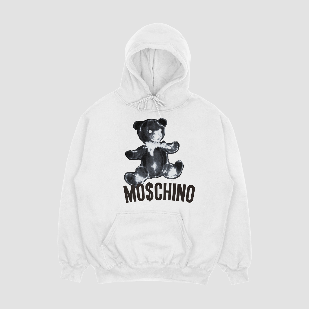 MOSCHINOスウェット クル パーカー プリント 綿 男女兼用