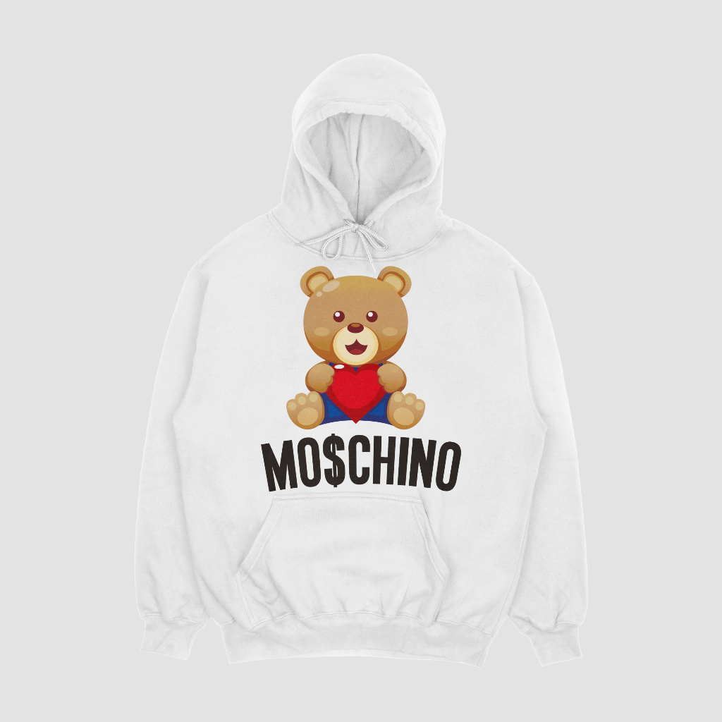 MOSCHINOスウェット クル パーカー プリント 綿 男女兼用