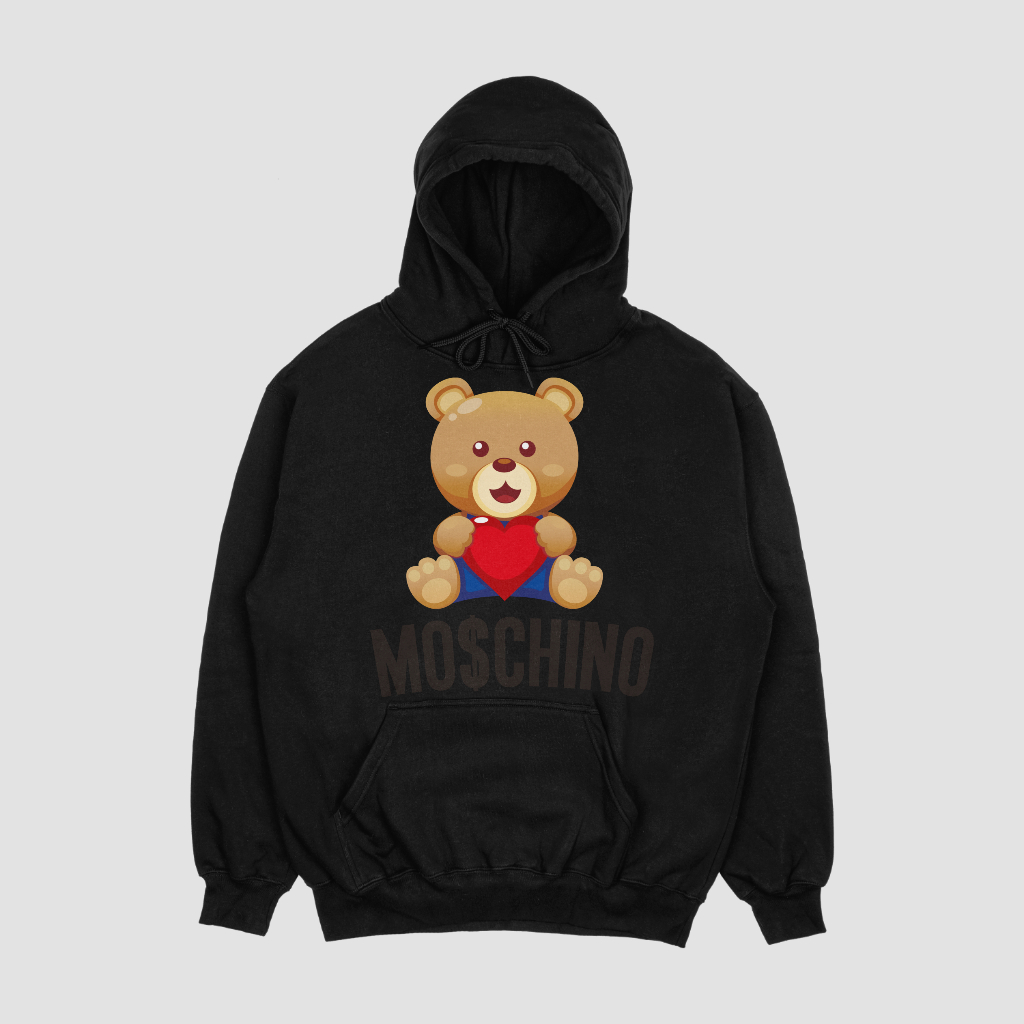 MOSCHINOスウェット クル パーカー プリント 綿 男女兼用