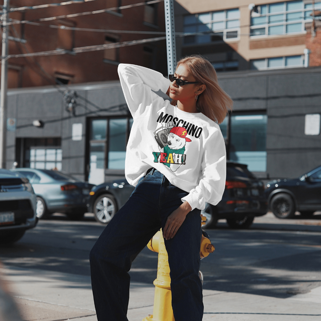 Burberryスウェット クル パーカー プリント 綿 男女兼用