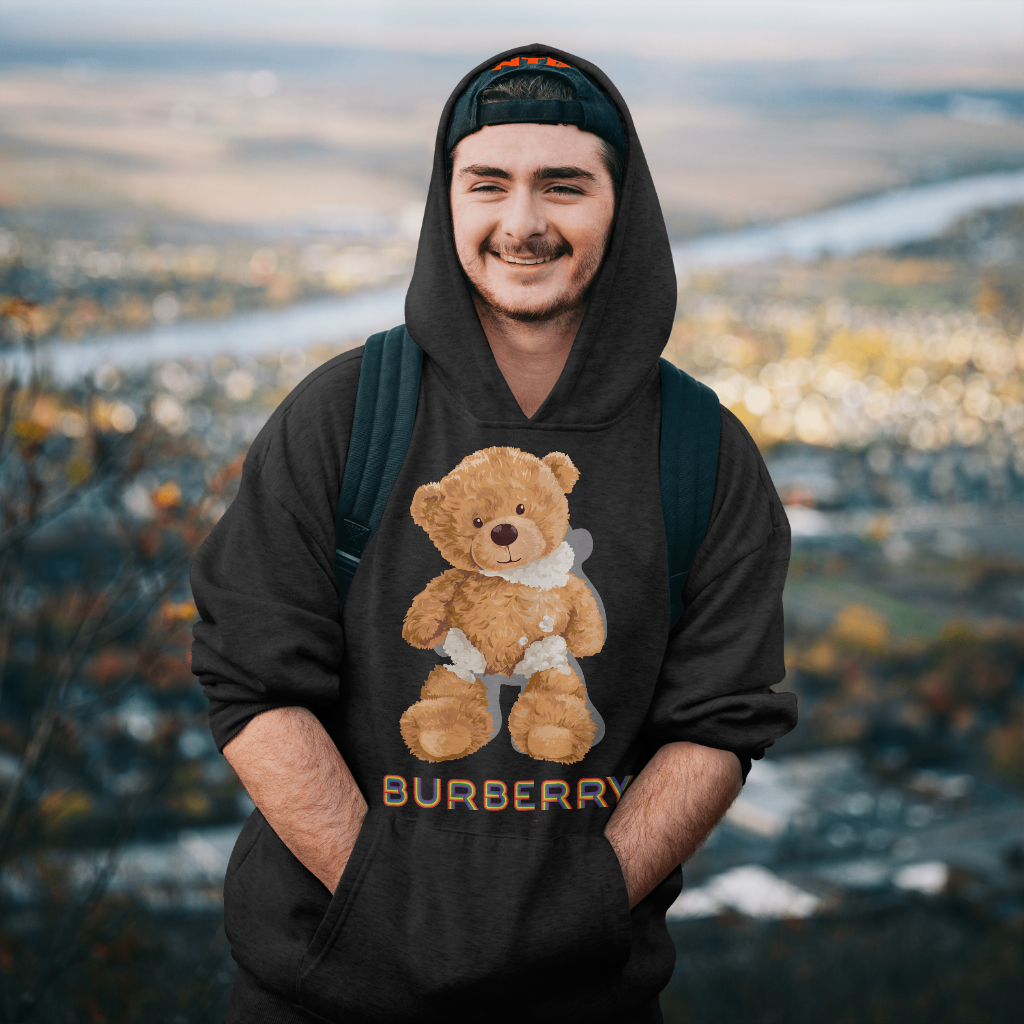 Burberryスウェット クル パーカー プリント  綿　男女兼用