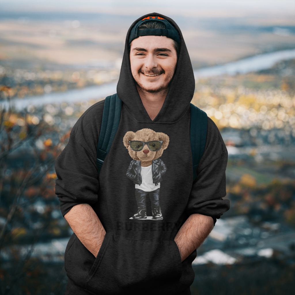 Burberryスウェット クル パーカー プリント  綿　男女兼用