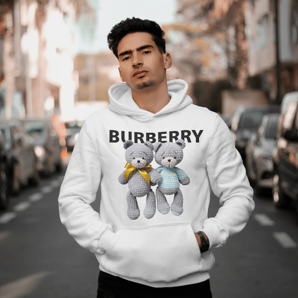 Burberryスウェット クル パーカー プリント 綿 男女兼用