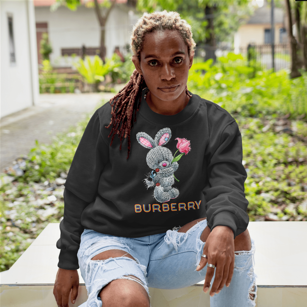 Burberryスウェット クル パーカー プリント 綿 男女兼用