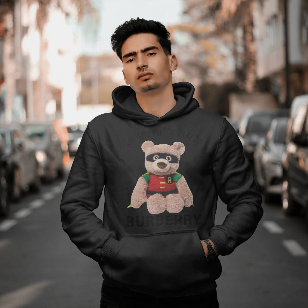 Burberryスウェット クル パーカー プリント  綿　男女兼用