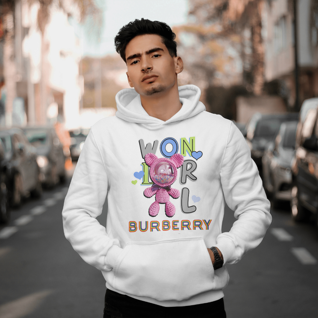 Burberryスウェット クル パーカー プリント 綿 男女兼用