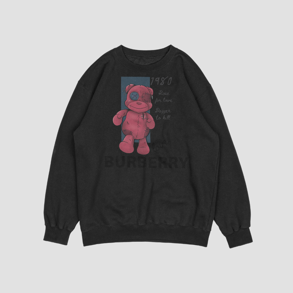 Burberryスウェット クル パーカー プリント  綿　男女兼用