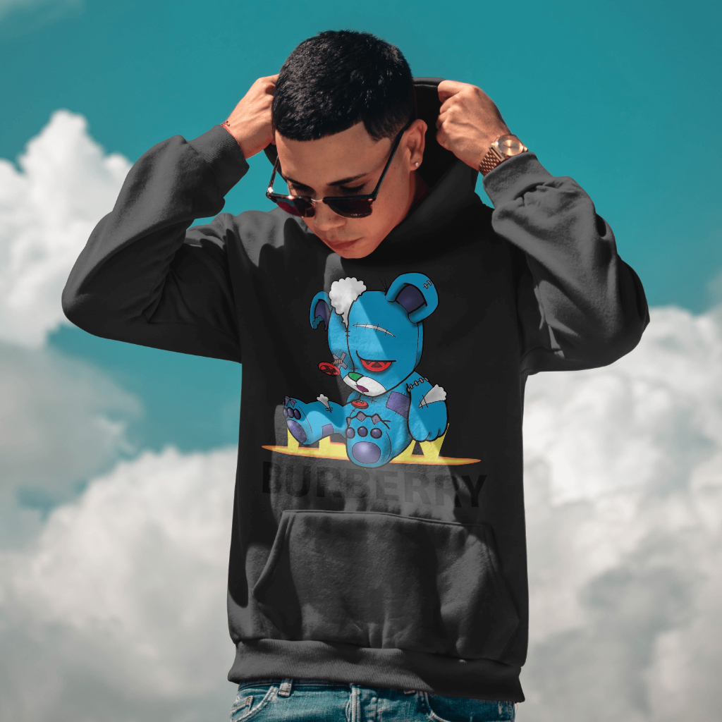 Burberryスウェット クル パーカー プリント  綿　男女兼用