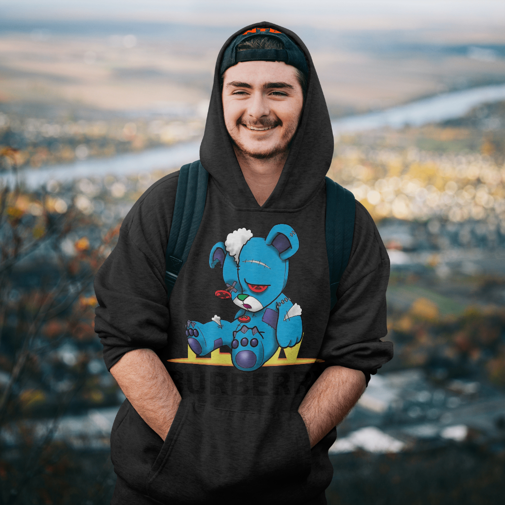 Burberryスウェット クル パーカー プリント  綿　男女兼用