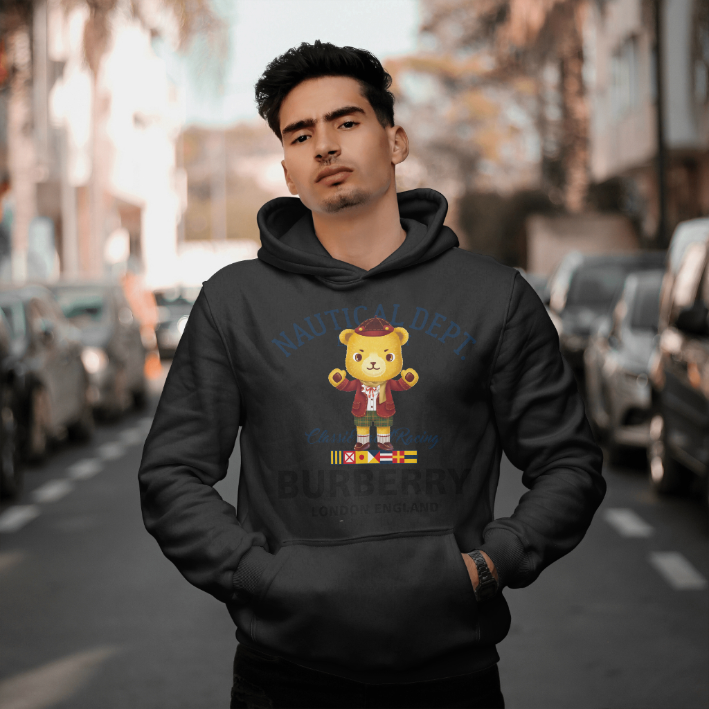 Burberryスウェット クル パーカー プリント  綿　男女兼用