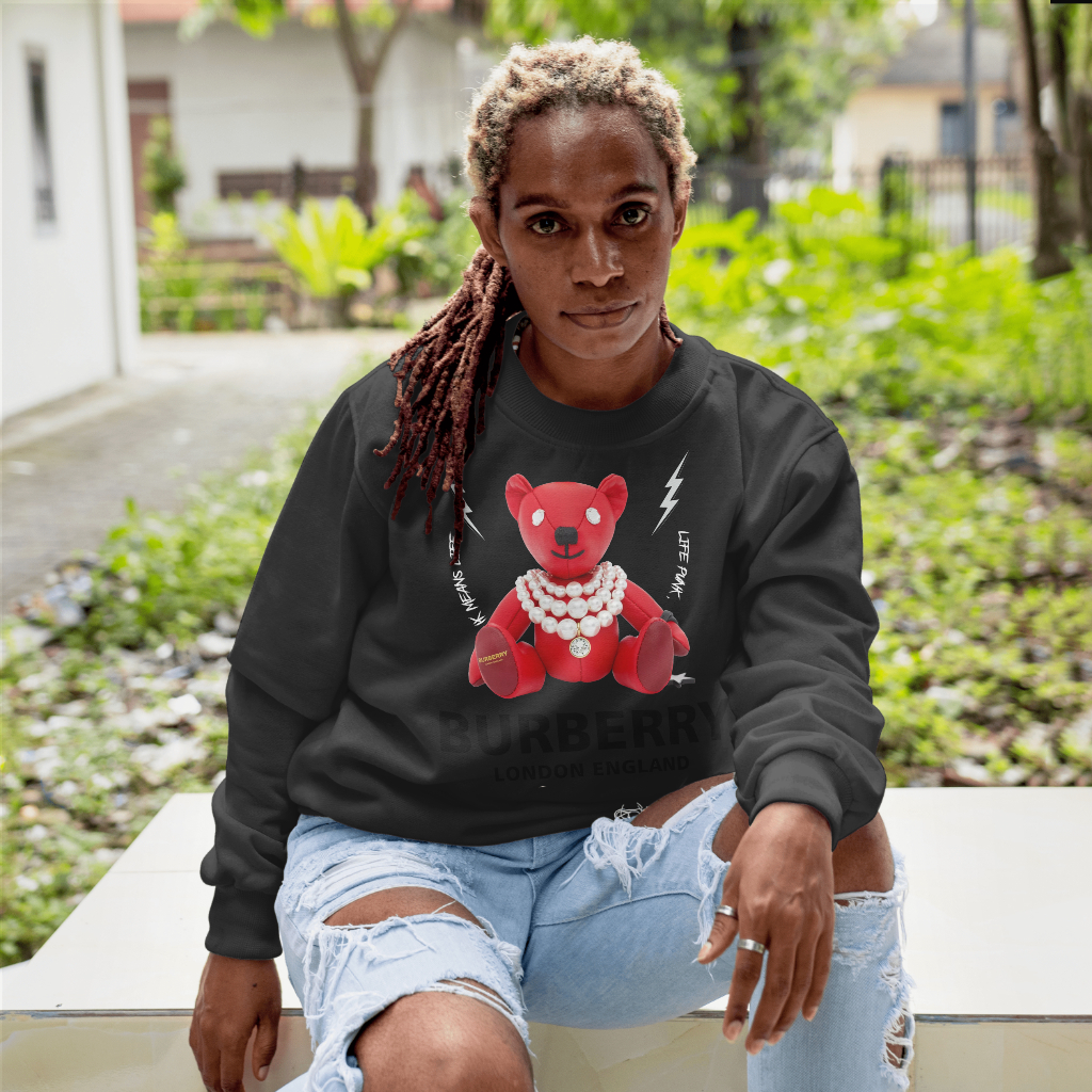 Burberryスウェット クル パーカー プリント  綿　男女兼用