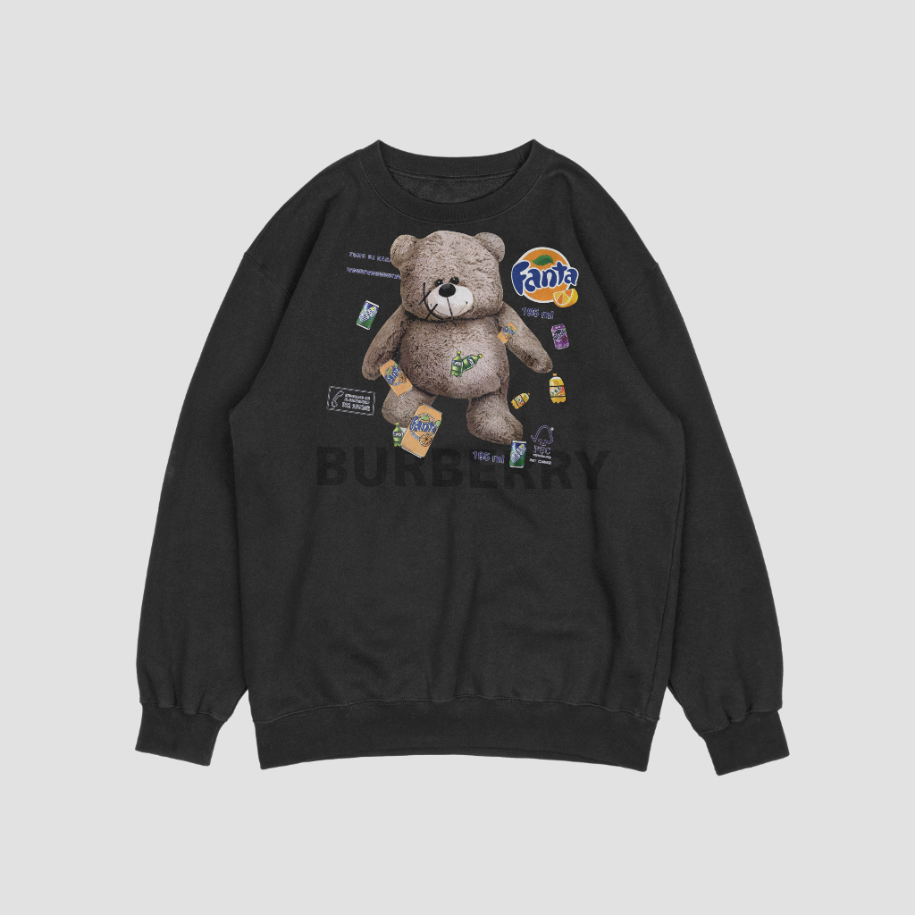 Burberryスウェット クル パーカー プリント  綿　男女兼用