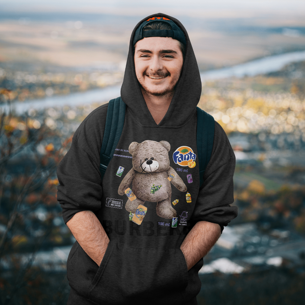 Burberryスウェット クル パーカー プリント  綿　男女兼用