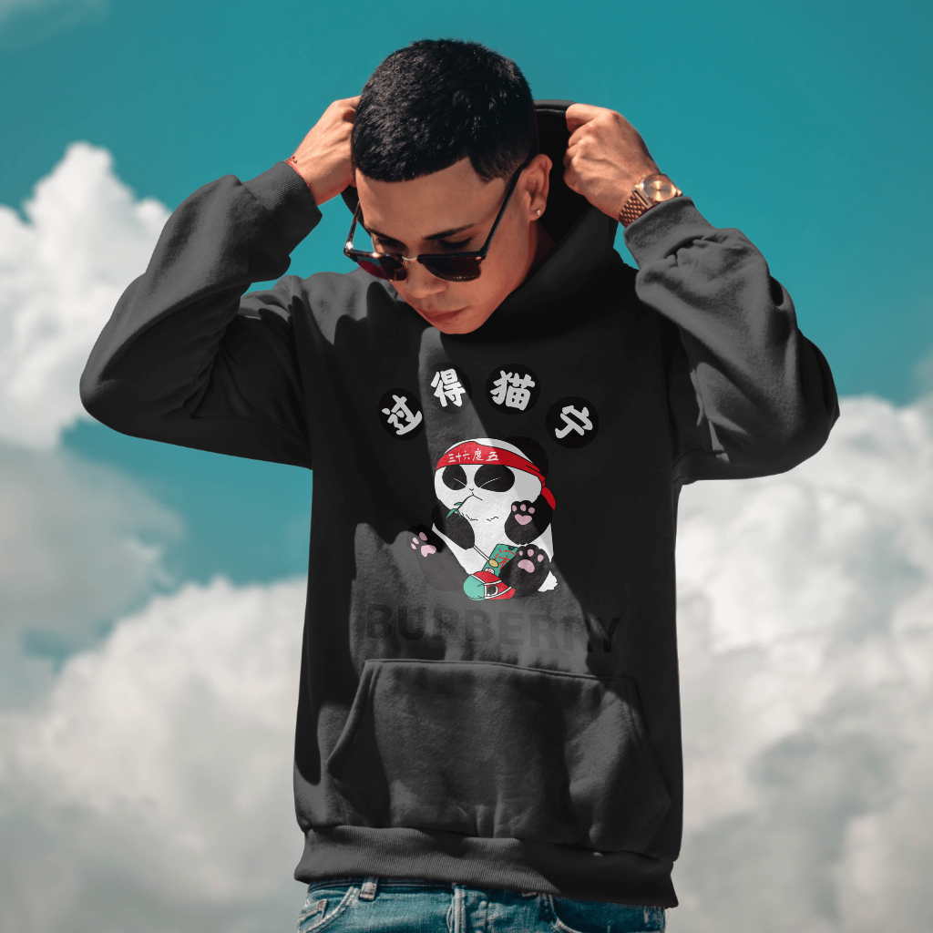 Burberryスウェット クル パーカー プリント  綿　男女兼用