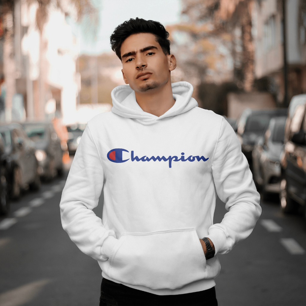 Championスウェット クル パーカー プリント  綿　男女兼用