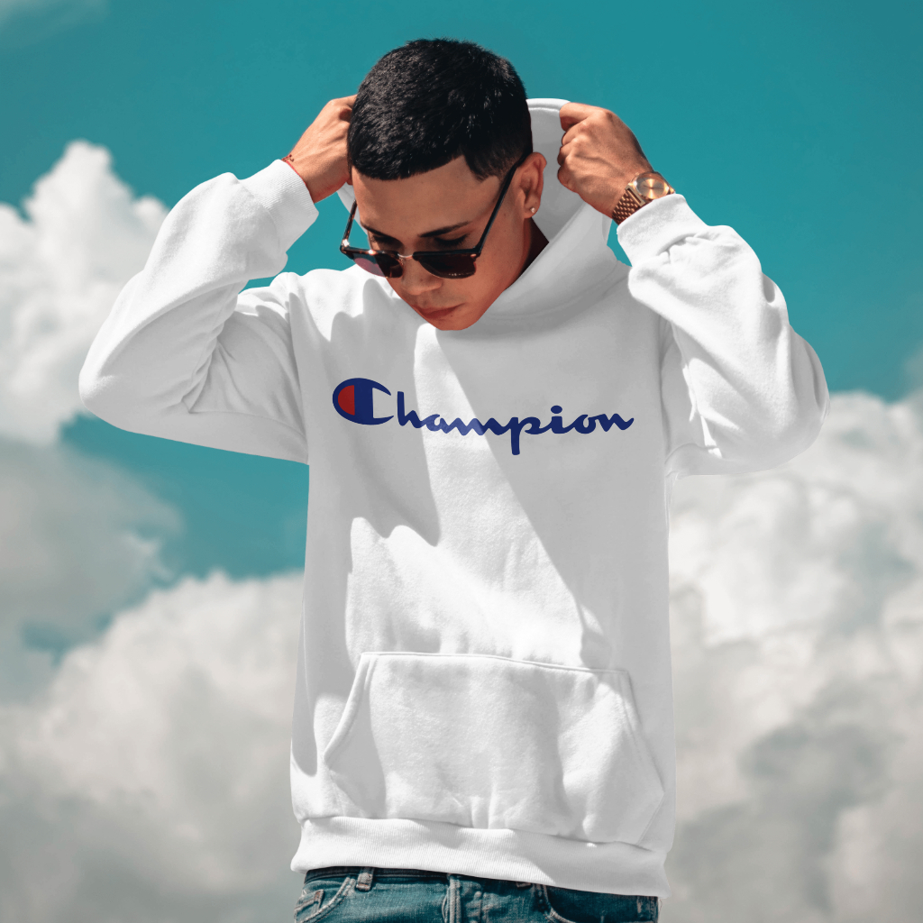 Championスウェット クル パーカー プリント  綿　男女兼用