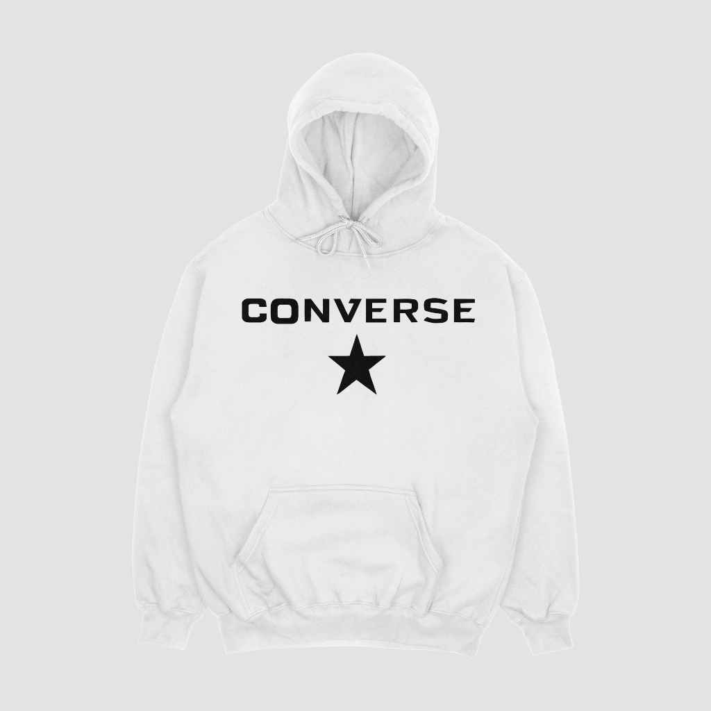 Converseスウェット クル パーカー プリント 綿 男女兼用