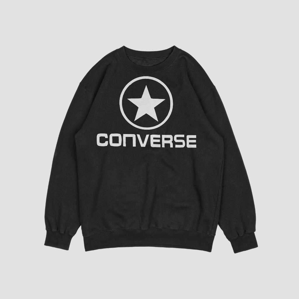 CONVERSEスウェット クル パーカー プリント  綿　男女兼用