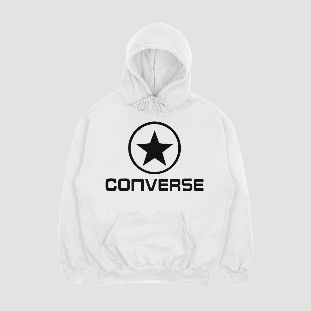 CONVERSEスウェット クル パーカー プリント  綿　男女兼用