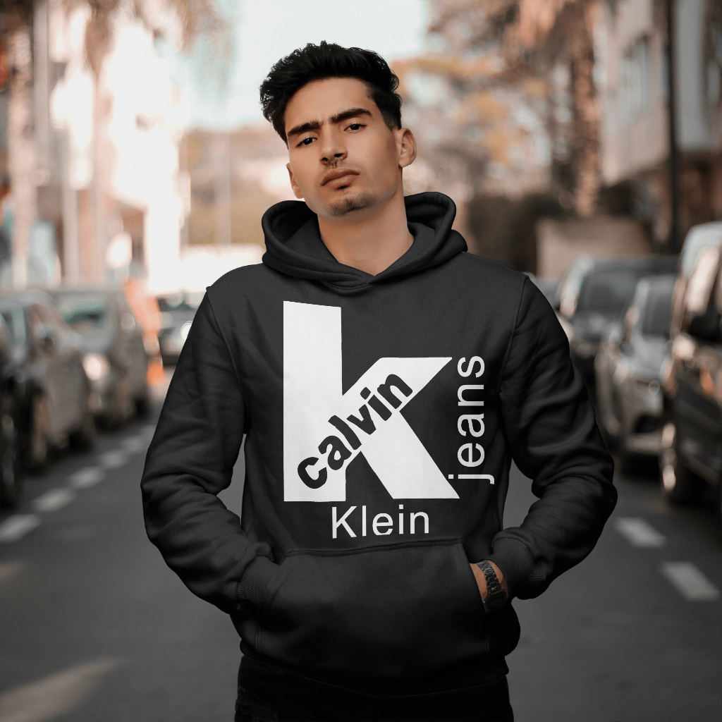 Calvin Kleinスウェット クル パーカー プリント  綿　男女兼用