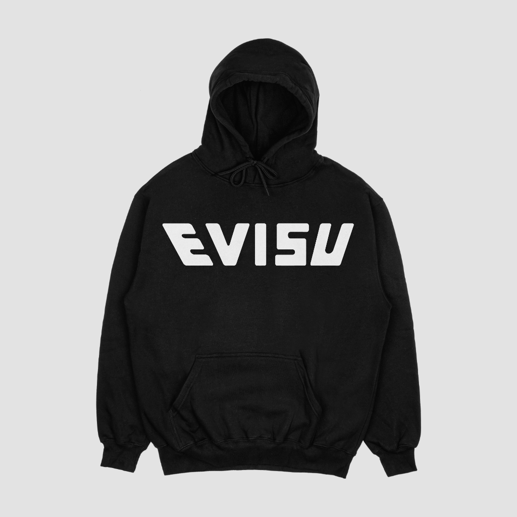 EVISUスウェット クル パーカー プリント  綿　男女兼用