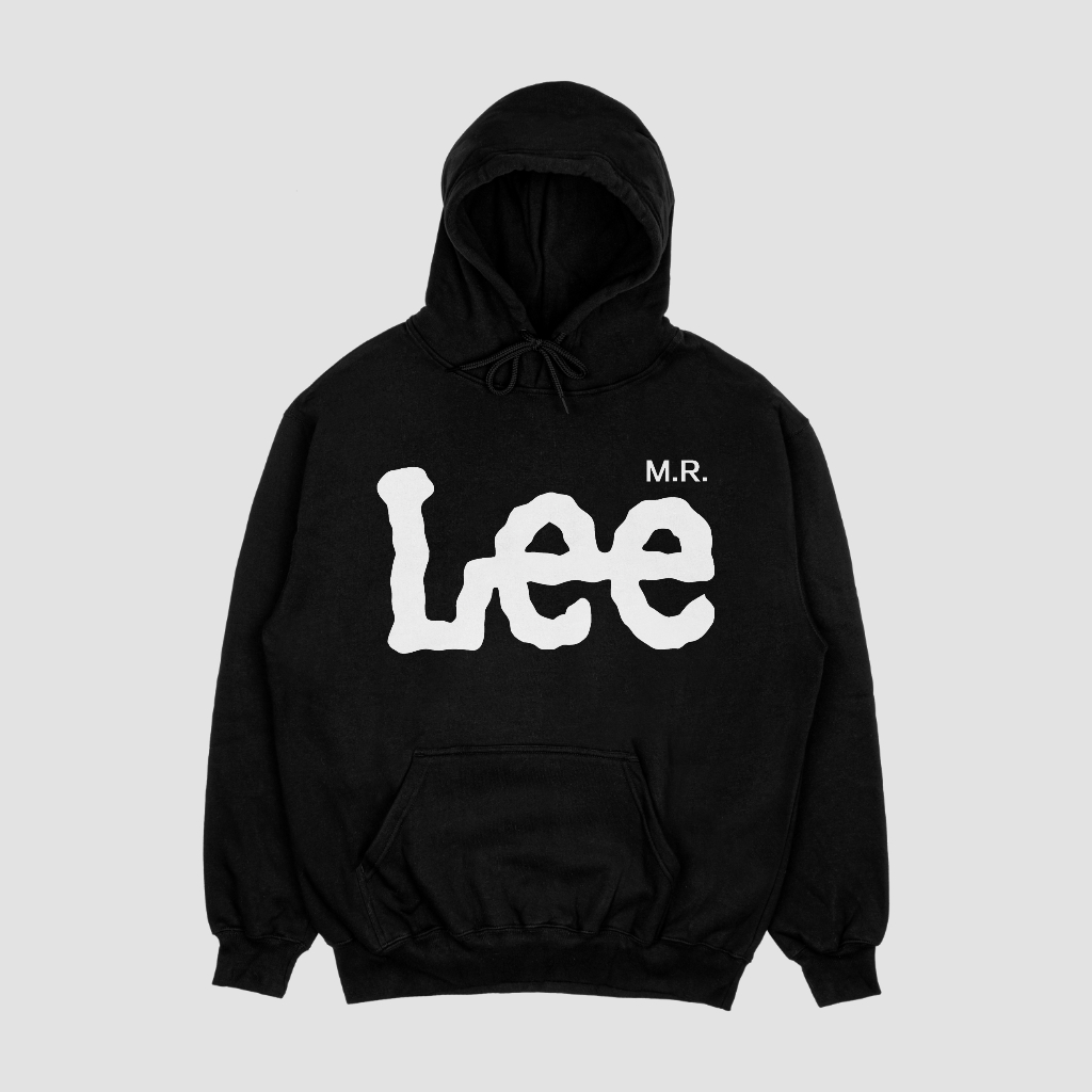LEEスウェット クル パーカー プリント 綿 男女兼用
