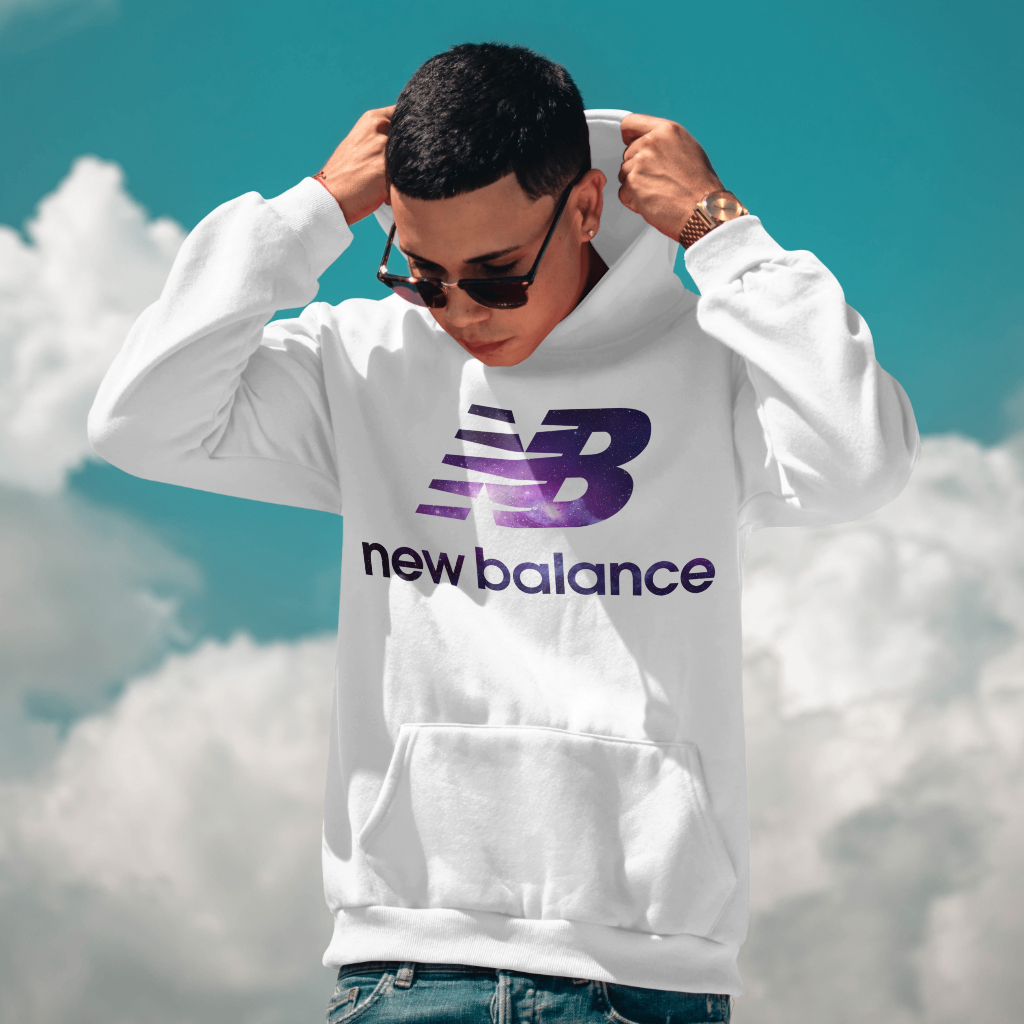 New Balanceスウェット クル パーカー プリント 綿 男女兼用