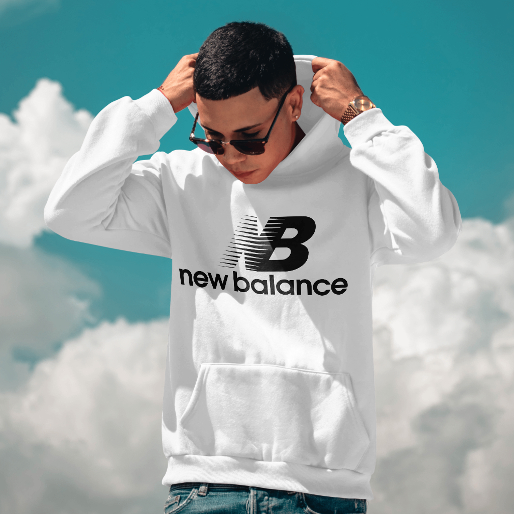 New Balanceスウェット クル パーカー プリント  綿　男女兼用