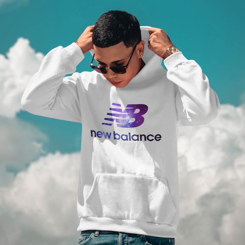 New Balanceスウェット クル パーカー プリント  綿　男女兼用