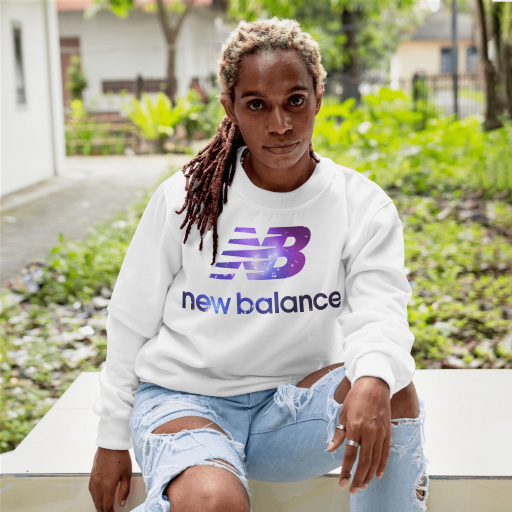 New Balanceスウェット クル パーカー プリント  綿　男女兼用
