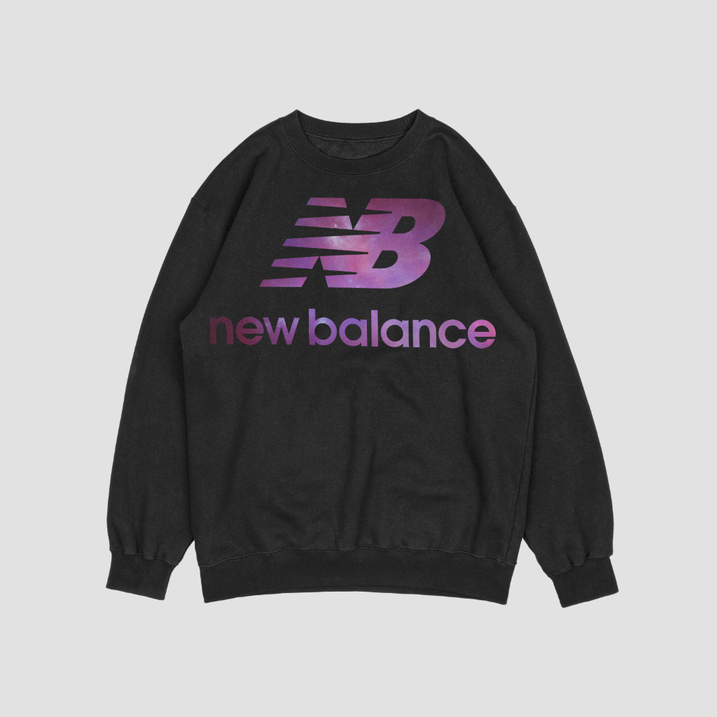New Balanceスウェット クル パーカー プリント  綿　男女兼用