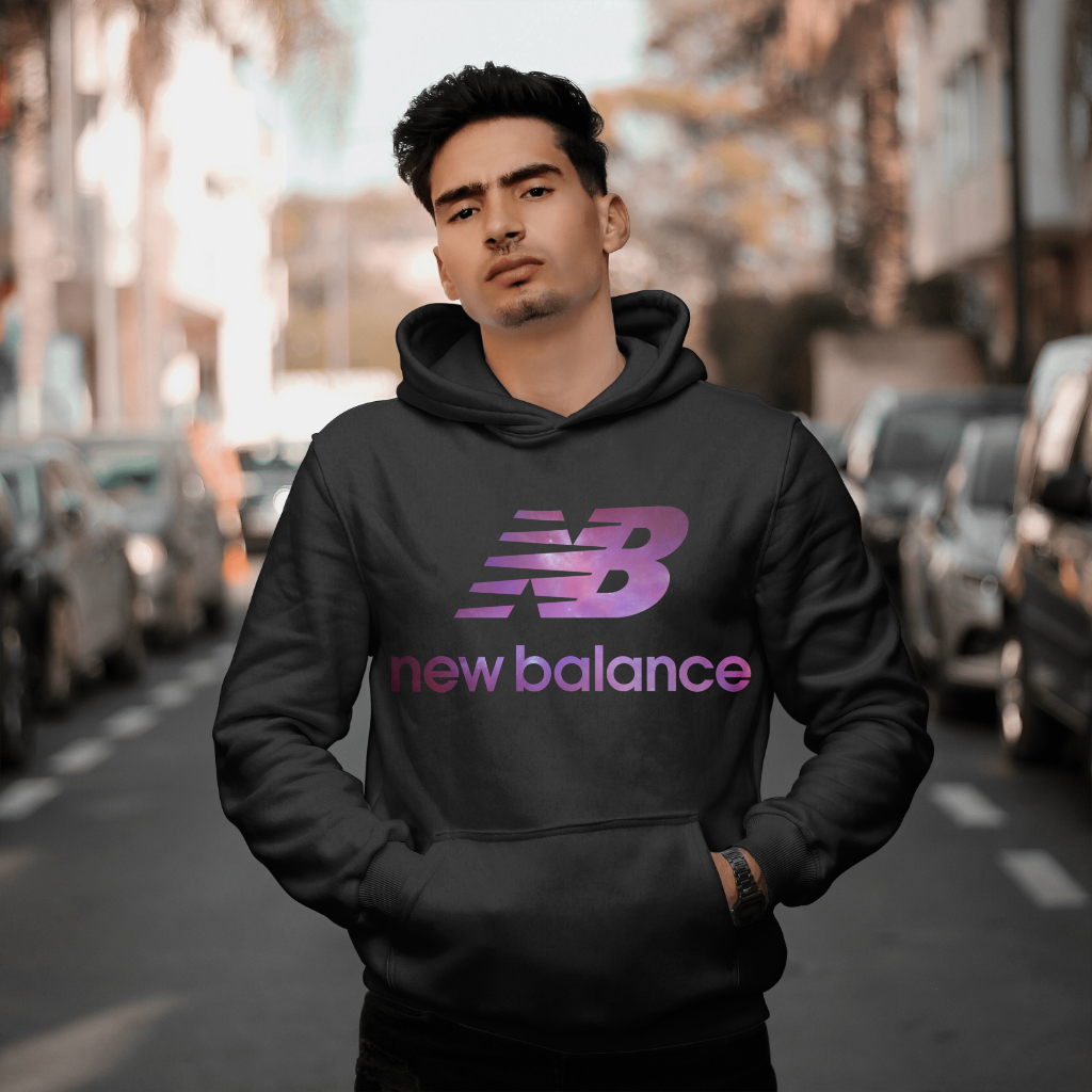 New Balanceスウェット クル パーカー プリント  綿　男女兼用