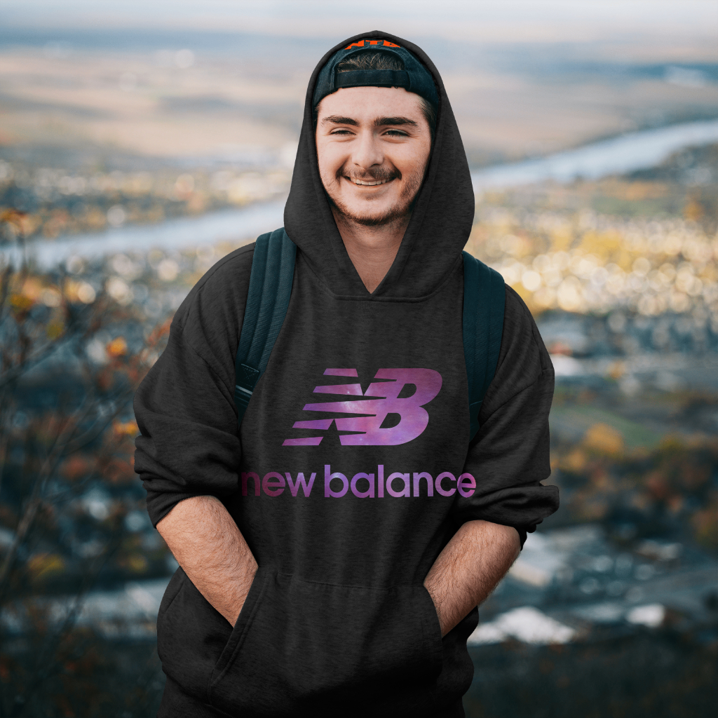 New Balanceスウェット クル パーカー プリント  綿　男女兼用