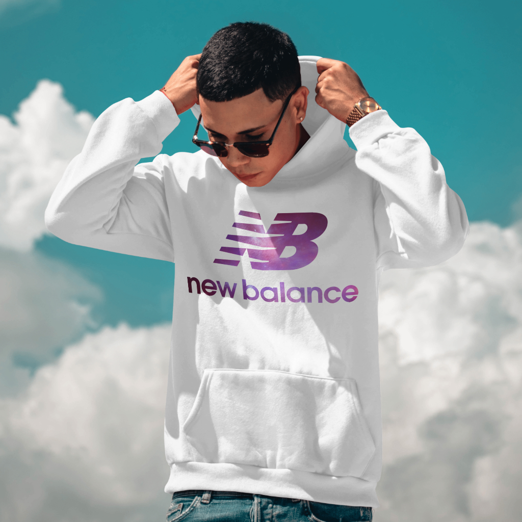 New Balanceスウェット クル パーカー プリント  綿　男女兼用