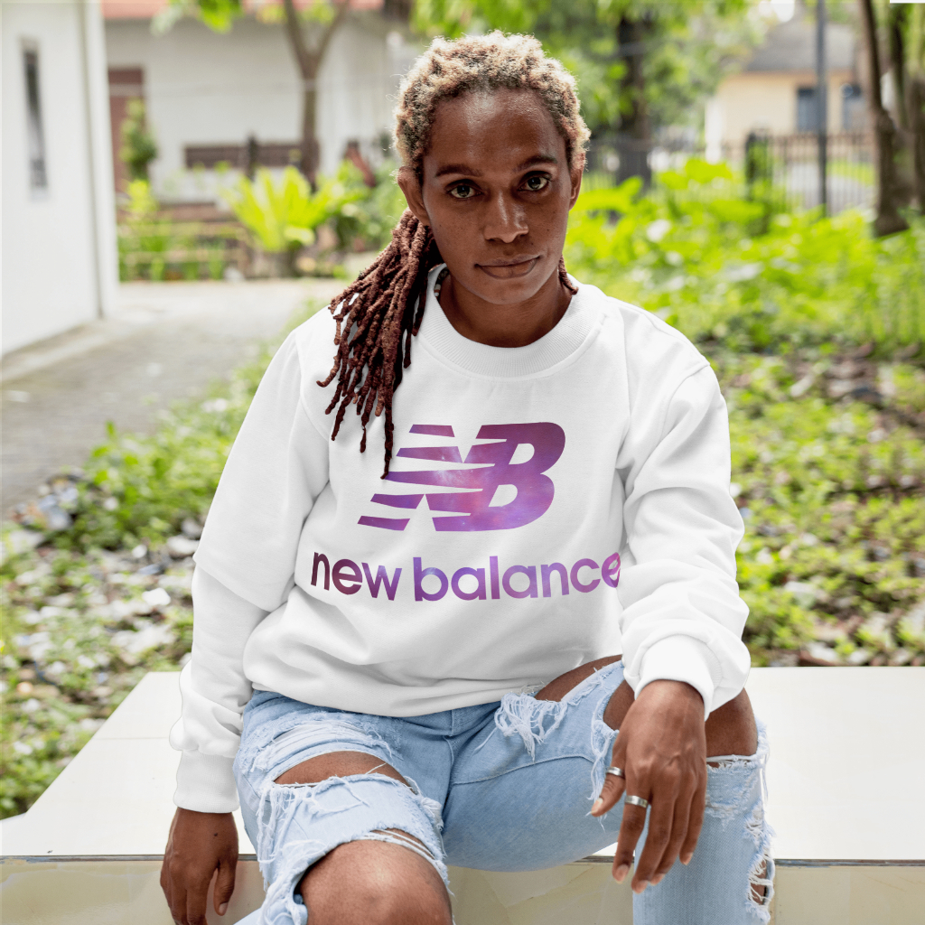 New Balanceスウェット クル パーカー プリント  綿　男女兼用