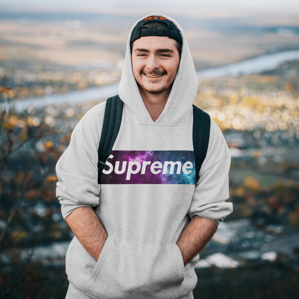 Supremeスウェット クル パーカー プリント  綿　男女兼用