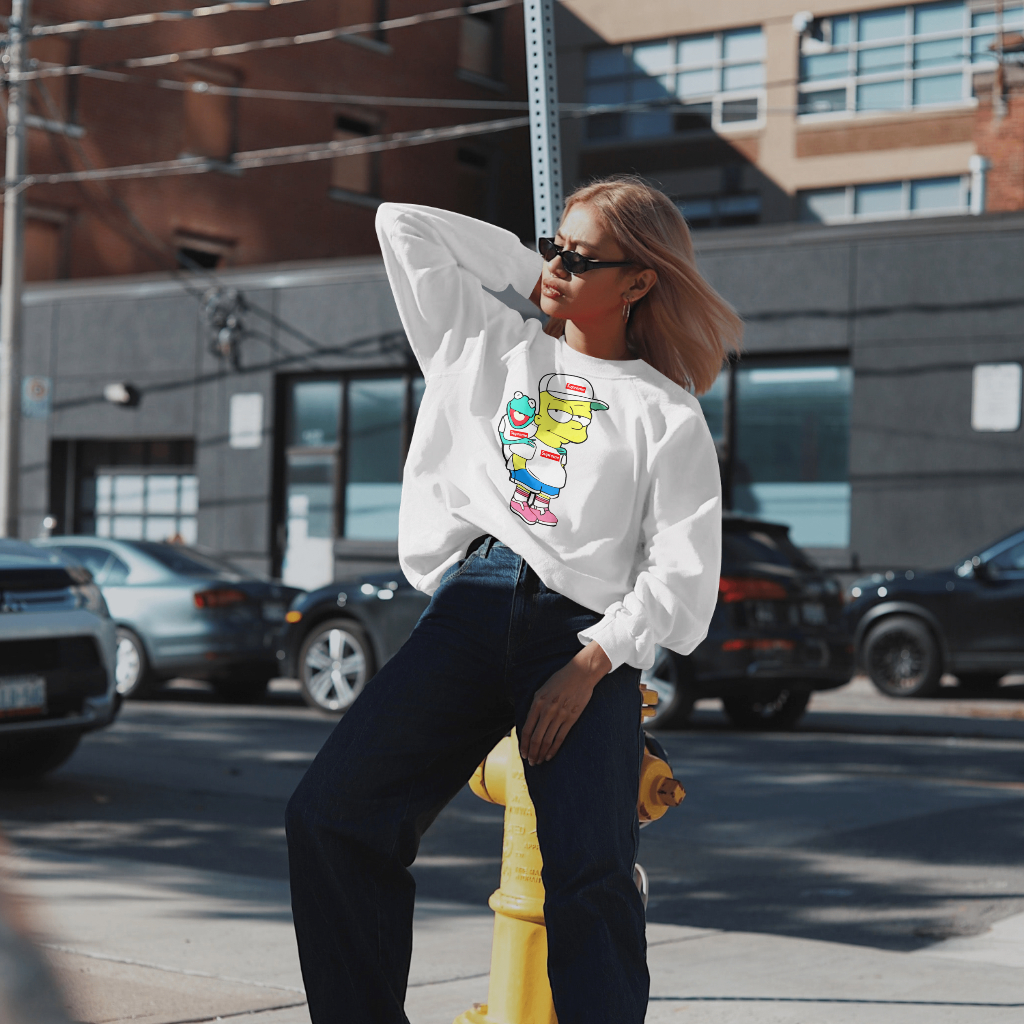 Supremeスウェット クル パーカー プリント  綿　男女兼用