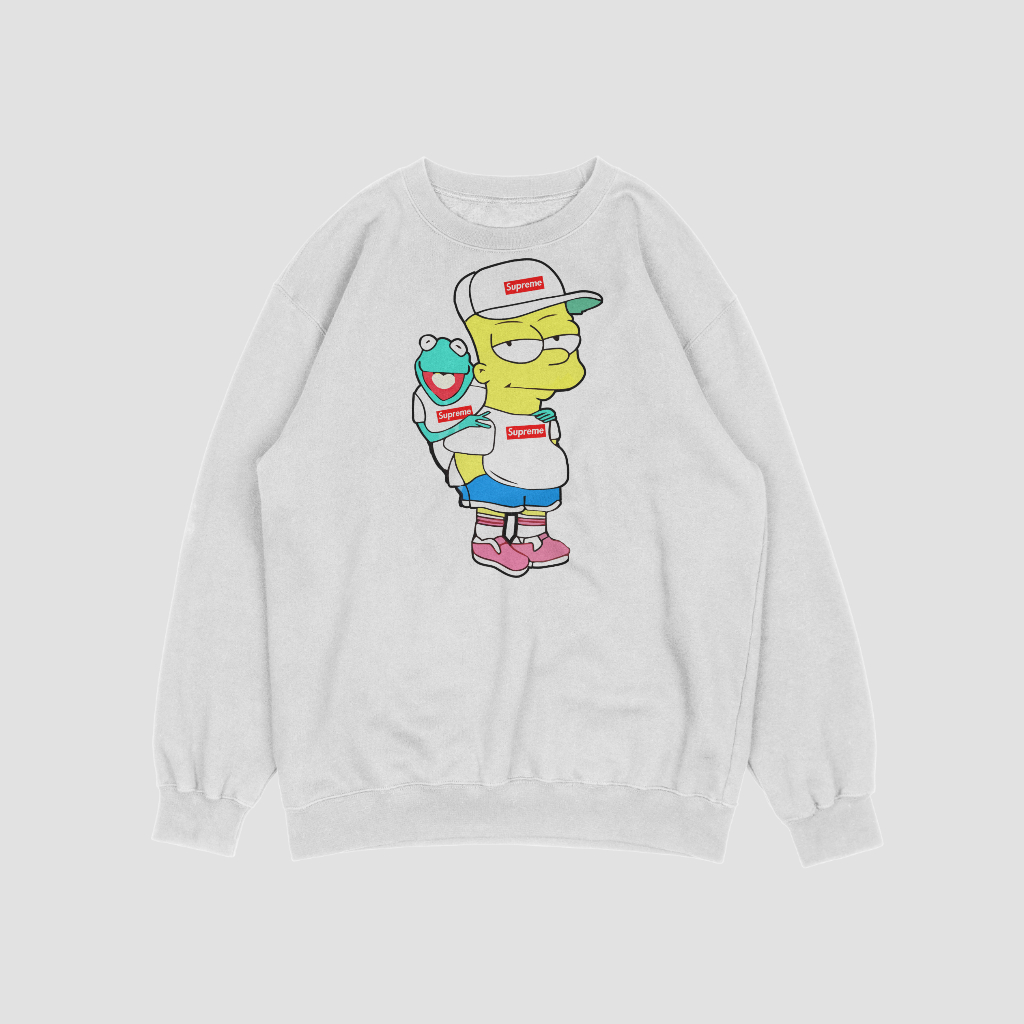 Supremeスウェット クル パーカー プリント 綿 男女兼用