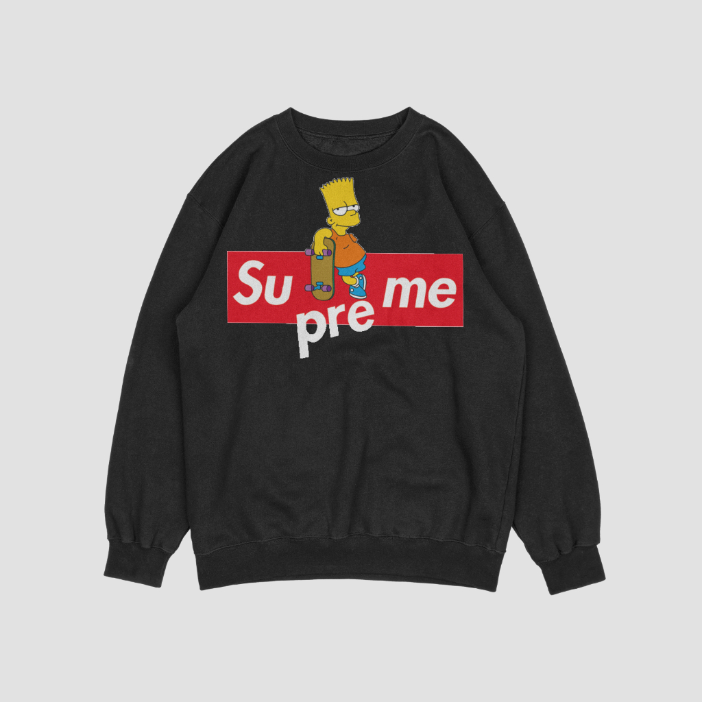 Supremeスウェット クル パーカー プリント  綿　男女兼用