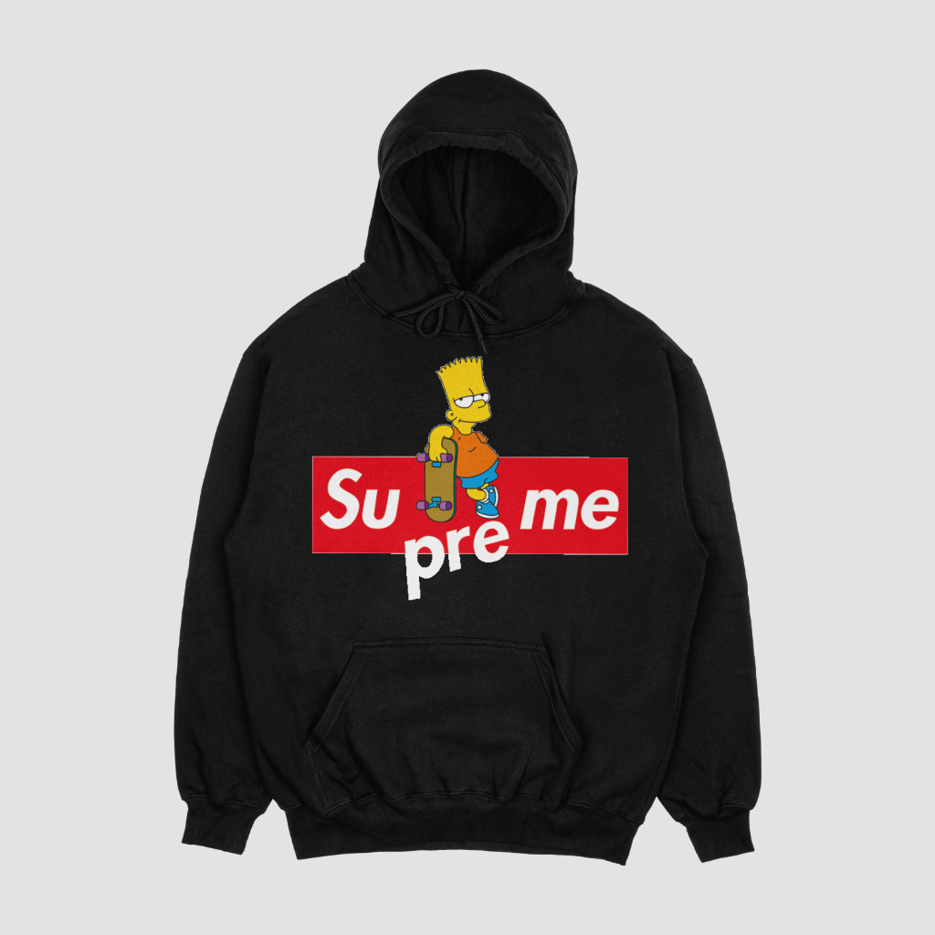 Supremeスウェット クル パーカー プリント 綿 男女兼用