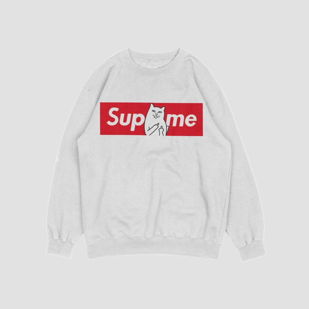 Supremeスウェット クル パーカー プリント  綿　男女兼用