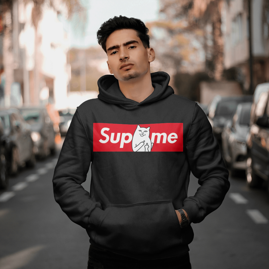 Supremeスウェット クル パーカー プリント 綿 男女兼用